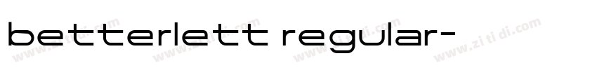 betterlett regular字体转换 betterlett regular字体转换